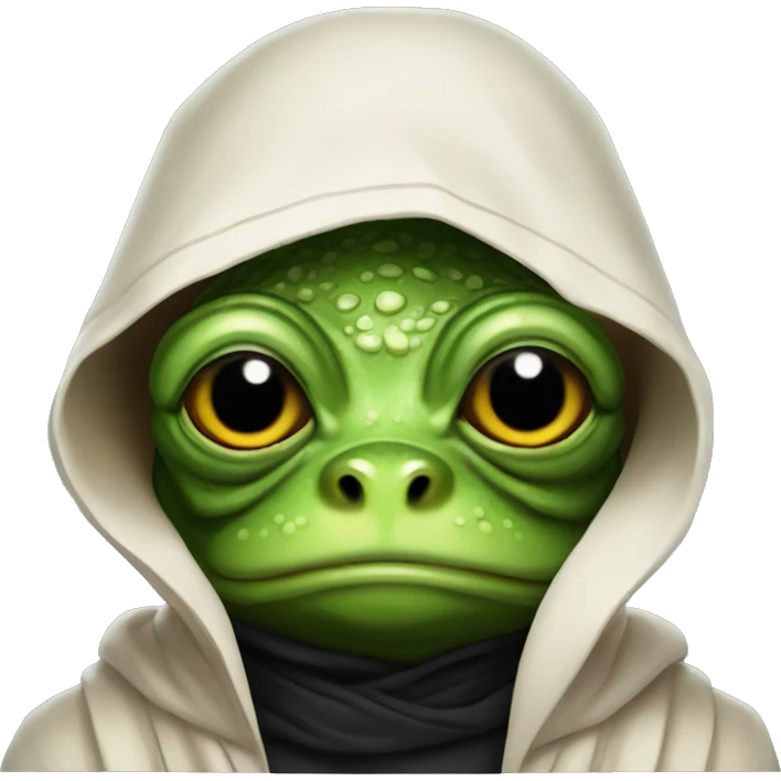 Frog as a sith lord emoji