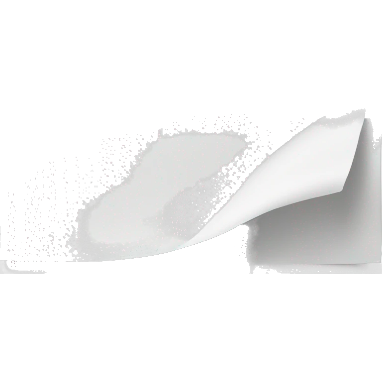 Empty white document emoji