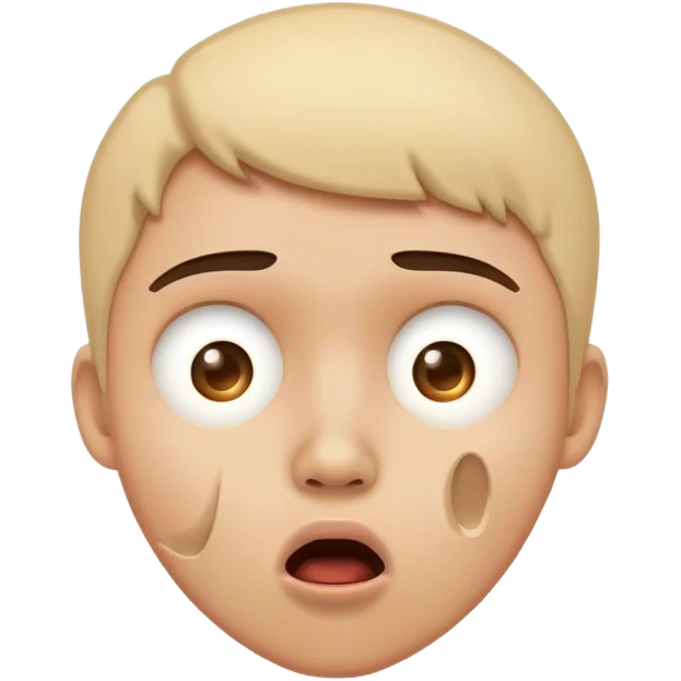 shocked with a hole in the face  emoji