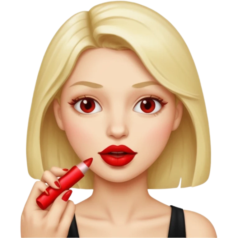 Unos labios mordiendo un dedo emoji