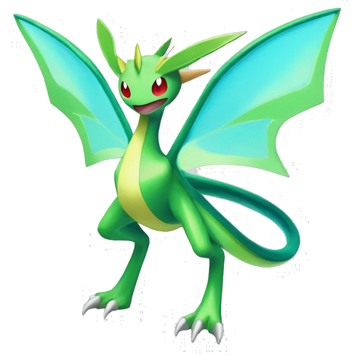 Shiny Vikavolt-Flygon-Pokémon-Fakémon Full Body emoji