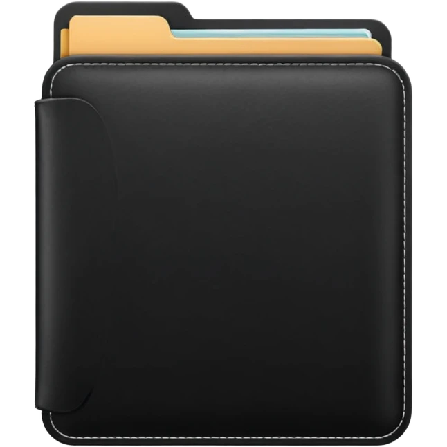 black folder emoji