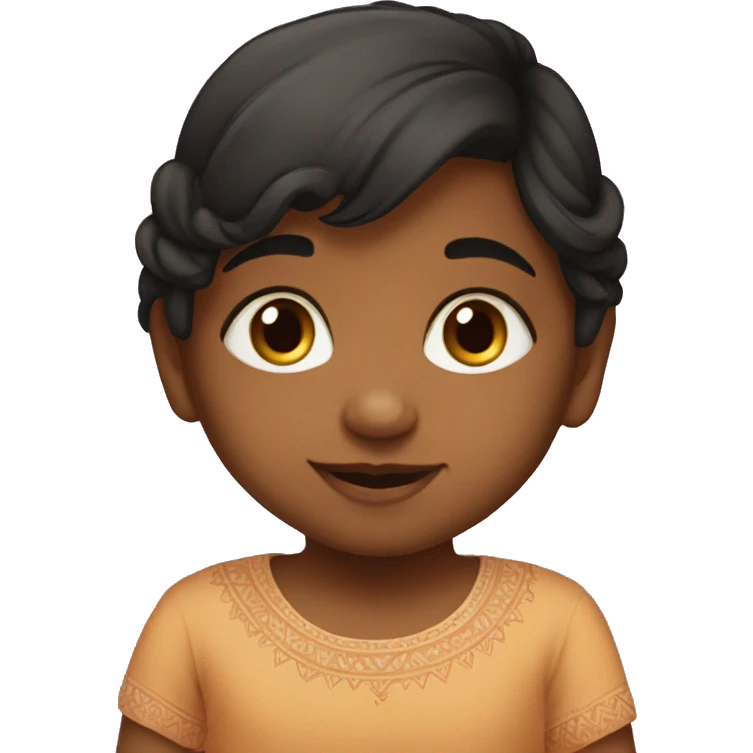 Indian cute baby daughter  emoji