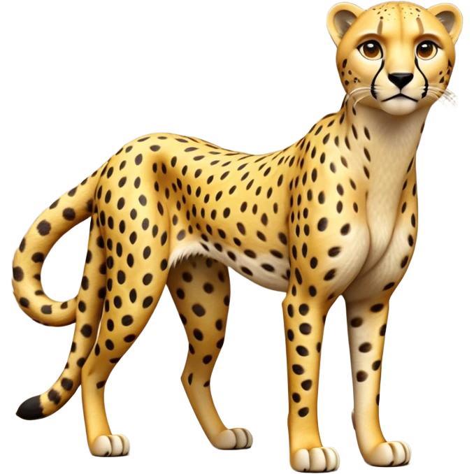 cinematic-cheetah-realistic-full-body-standing-emoji,-slim-and-athletic-frame-poised-for-action,-long-tail-curving-slightly,-head-tilted-dramatically,-sleek-golden-fur-with-black-spots,-piercing-amber-eyes,-simplified-yet-realistic-focused-features,-highly-detailed,-glowing-with-an-almost-sarcastic-glow emoji
