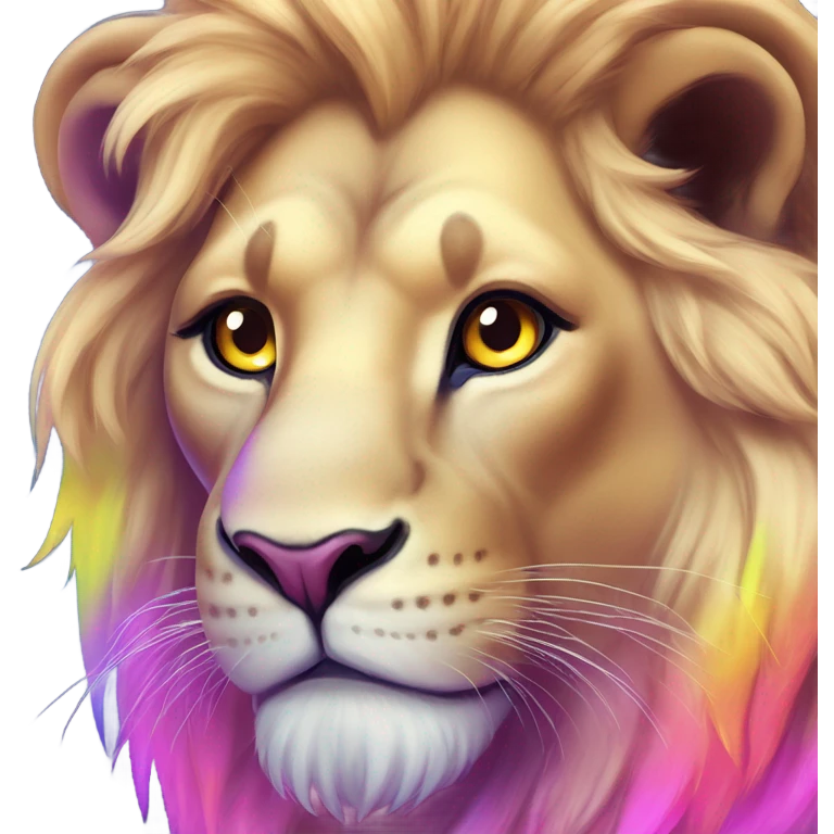 Lisa frank lion  emoji