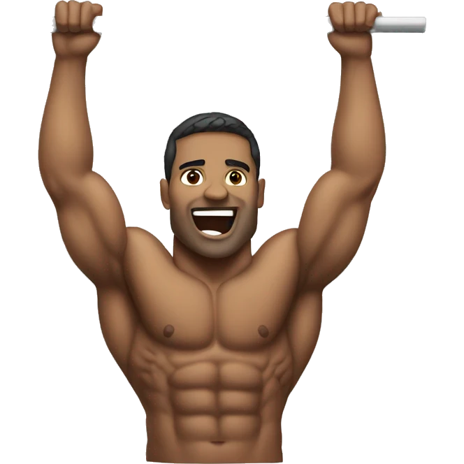 chin-up on rod emoji