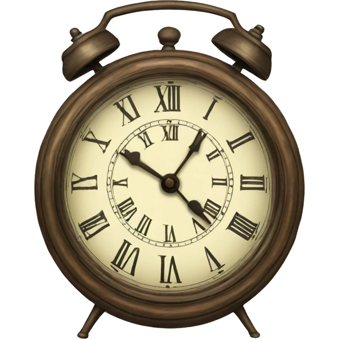 vintage clock emoji