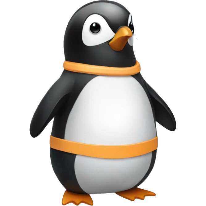 penguin in a bikini emoji
