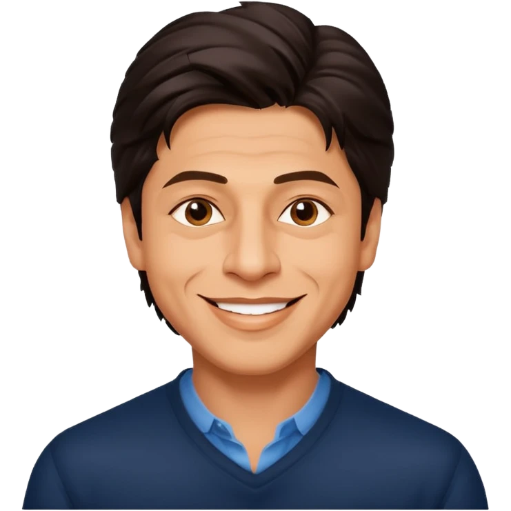 Shah rukh khan doing mew emoji