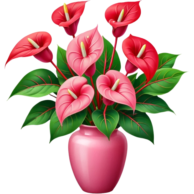 orchidee - sonnenblume - anthurienstrauss - ohne blumenvase, ohne blumentopf emoji