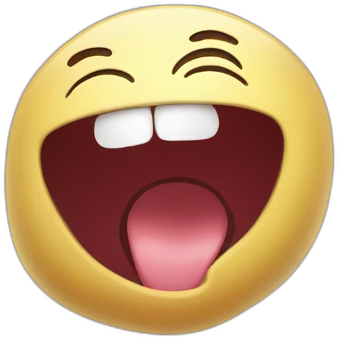 happy blob singing emoji
