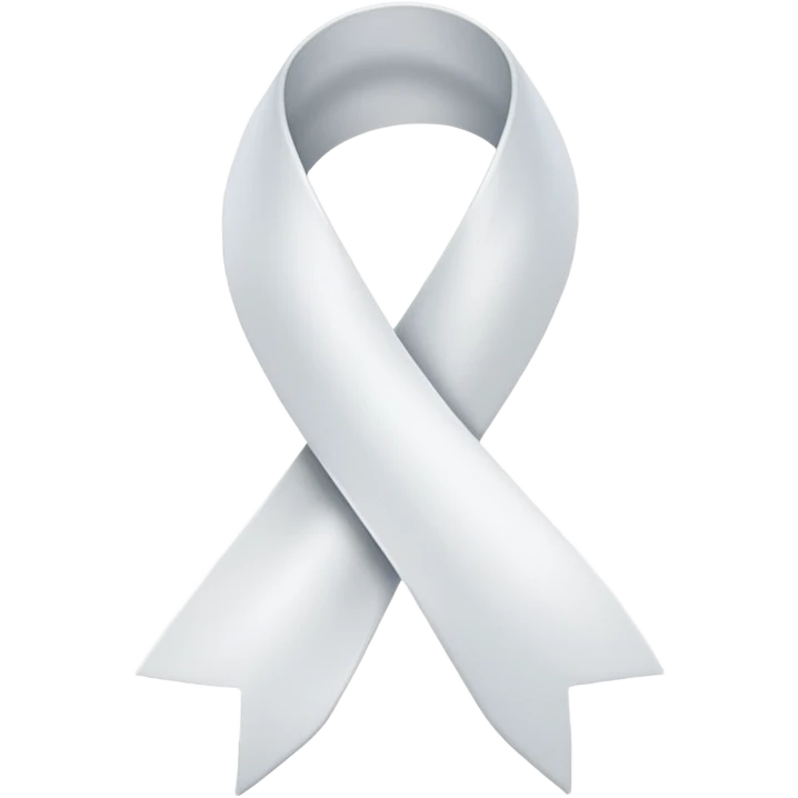 I want a white ribbon emoji emoji
