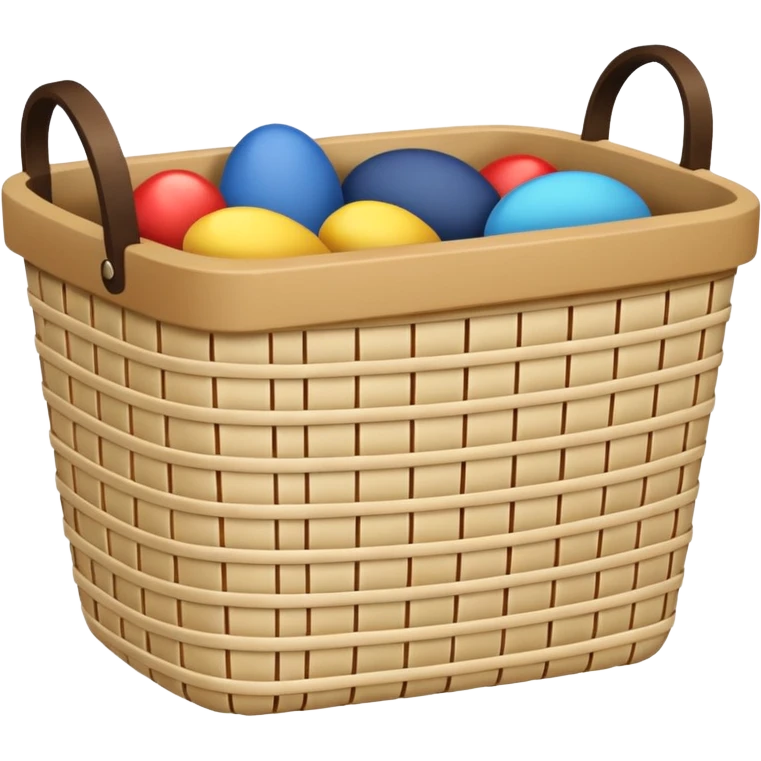 woven storage basket open emoji