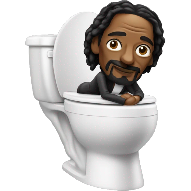 Snoop Dogg on the toilet emoji