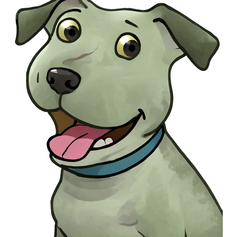 Dog with touge out emoji