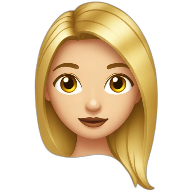 Belle femme boit un moscow mule emoji