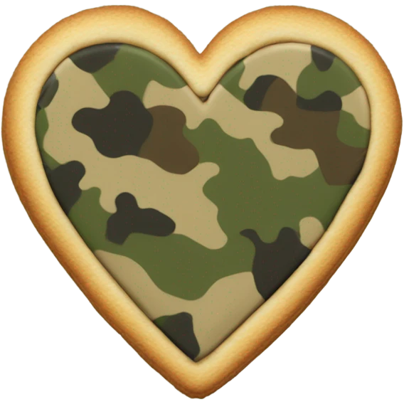 Tactical cookie heart emoji
