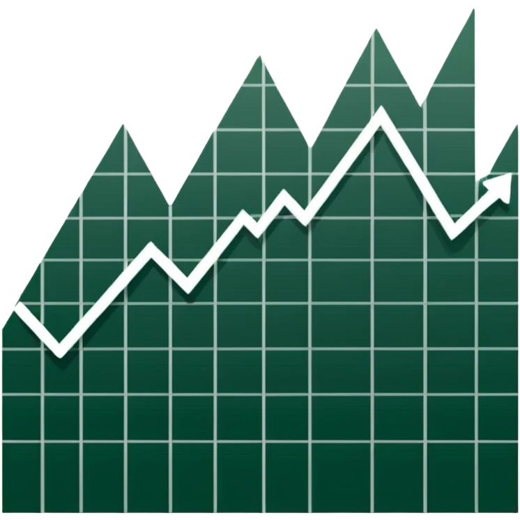 
dark green growth graph emoji