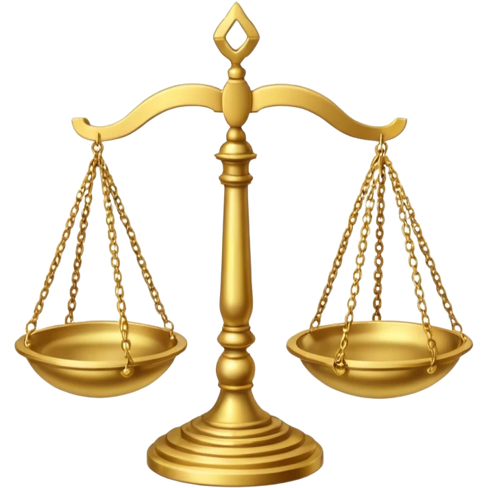 Libra, symbolizing moral values. emoji