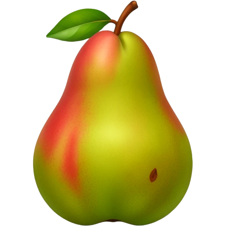 pear with red blush  emoji