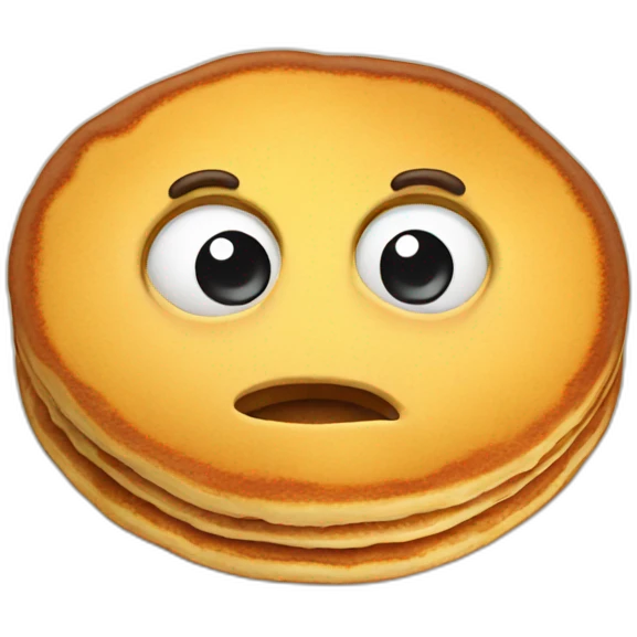 pancake with eyes emoji