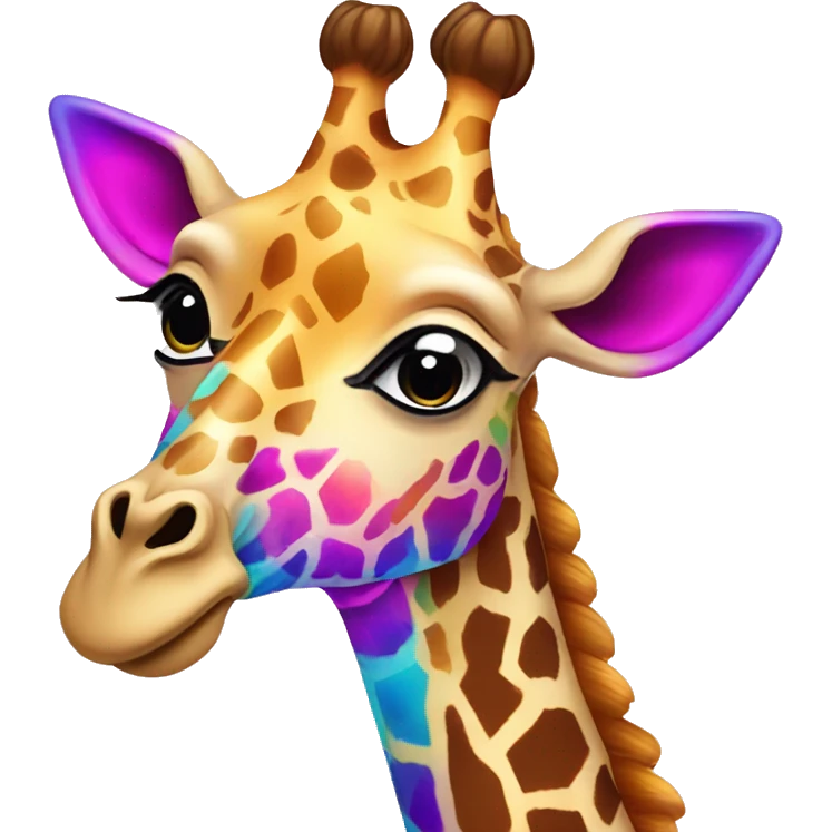 lisa frank giraffe emoji