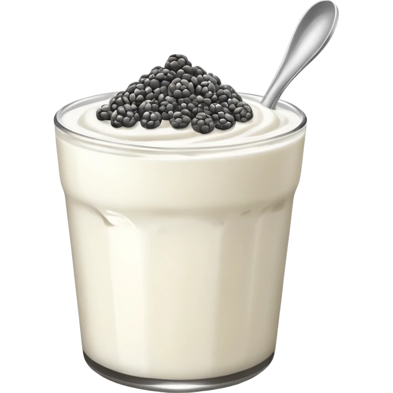 chia yoghurt with chia seeds ultra hd goop  emoji