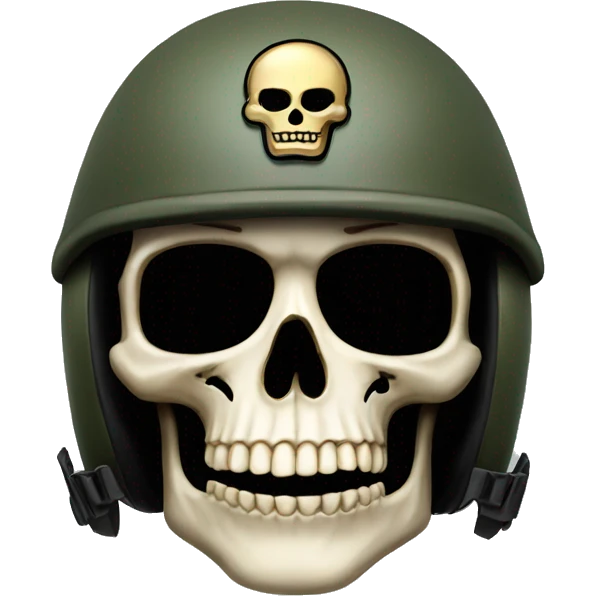 skull with military helmet emoji
