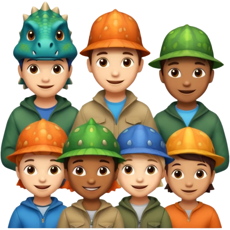 Dinosaur Hat Kids emoji