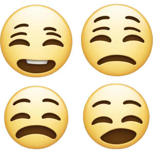 a happy and sad emoji emoji