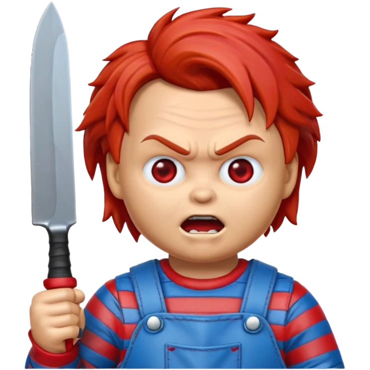 Un emojin de chuky überraschter Blick emoji