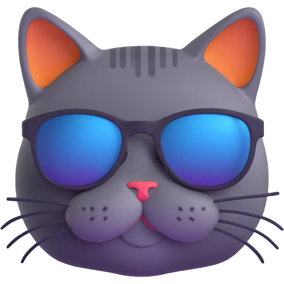 cat wearing sunglasses emoji