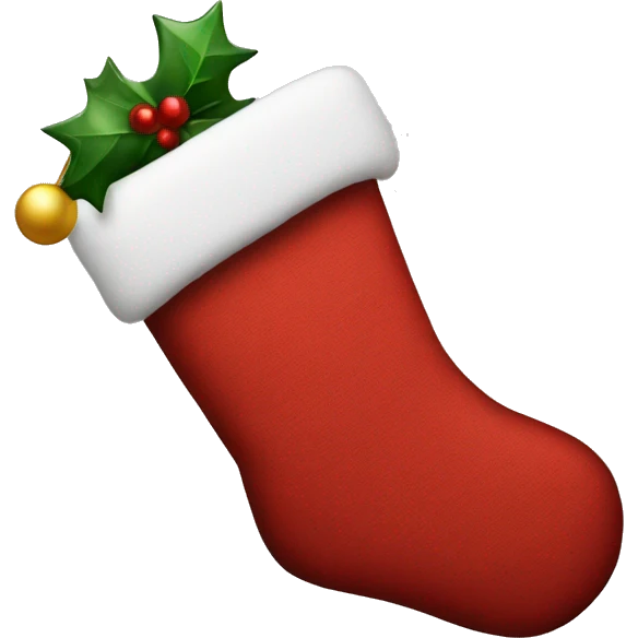 Christmas stocking emoji