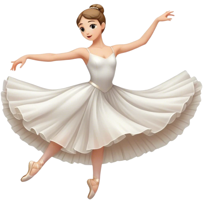 Ballerina in Mid-Leap emoji