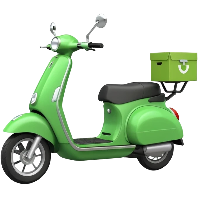 green scooter delivery emoji