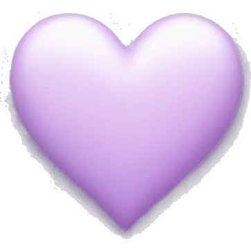 lilac heart emoji
