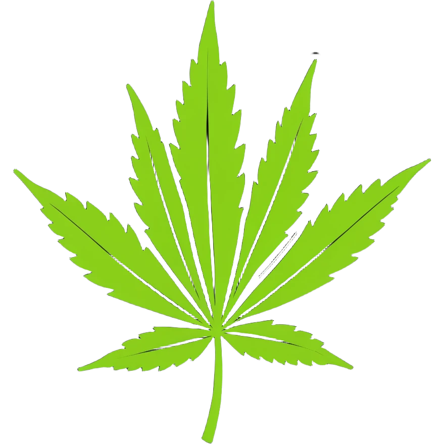 cannabis leaf cartoon sticker emoji