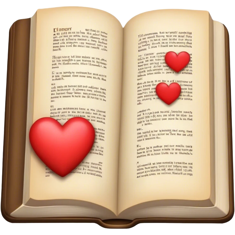 Bible emoji with heart  emoji
