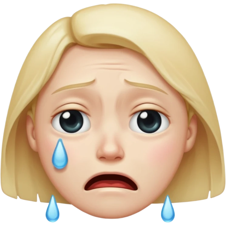 crying face emoji, expressive and clear emoji