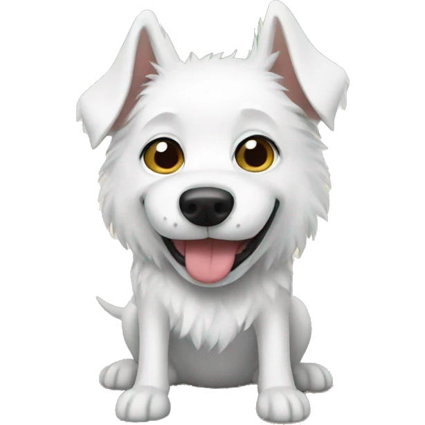 white dog emoji