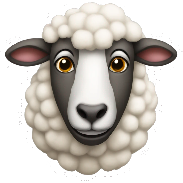 sheep clown emoji