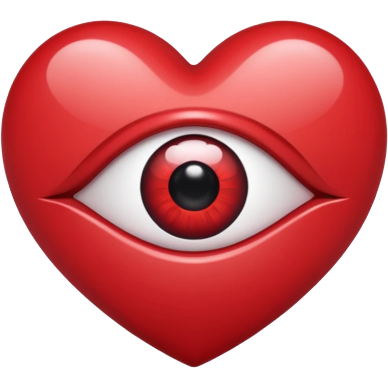 heart with a dark eye and teardrop emoji