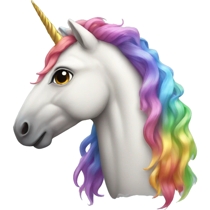 Rainbow unicorn  emoji