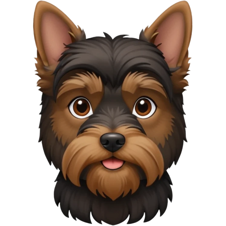 Dark Yorkshire terrier schnauzer emoji