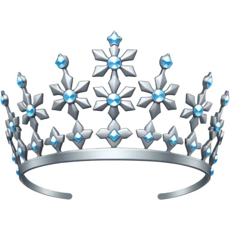 Ornate snowflake tiara emoji