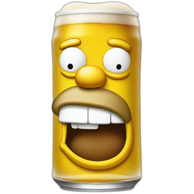 Homer Simpson beer emoji