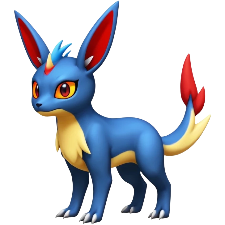  Cute Guilmon-Latias-Umbreon-Fakémon-hybrid-creature (full body)  emoji