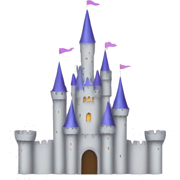 minimalist princess castle emoji