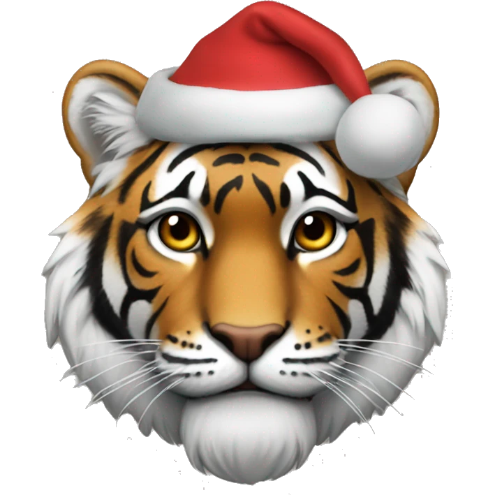 tigre navideño emoji