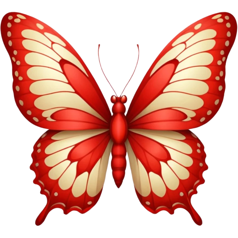 butterfly red emoji
